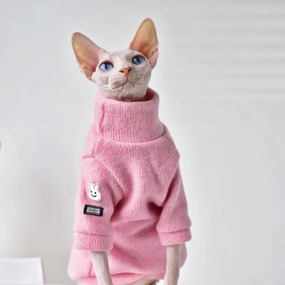 Abrigo Térmico Acolchado para Gatos sin Pelo en Invierno