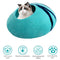 Casa Cálida de Lana para Gatos con Diseño de Huevo
