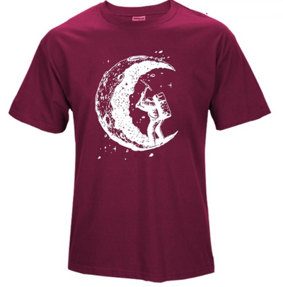 Playera Casual Hombre Estampado Luna - Cómoda y Versátil - Image 4