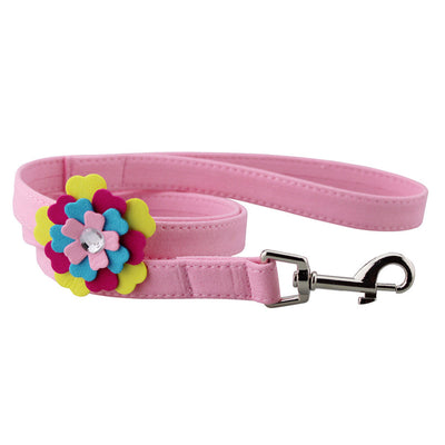 Arnés Pectoral para Mascotas con Patrón de Flores de Terciopelo y Cuerda de Tracción - Image 20