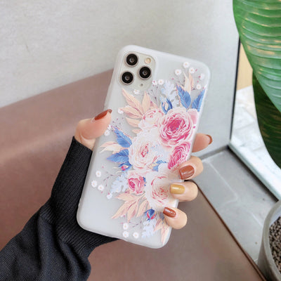 Funda Floral Transparente Creativa para Celular - Image 10