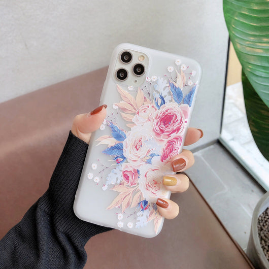 Funda Floral Transparente Creativa para Celular - Image 10