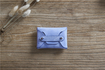 Cartera Vintage de Cuero Primera Capa - Monedero Compacto para Tarjetas - Image 5