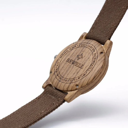 Reloj de Madera con Correa de Lona - Image 7