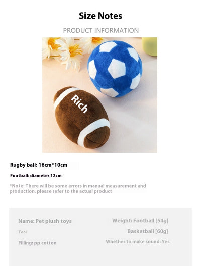 Juguetes Interactivos de Entrenamiento para Cachorros - Diseño de Fútbol y Rugby - Image 12