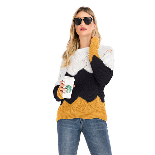 Suéter Tejido Holgado con Arcoíris para Mujer - Image 8