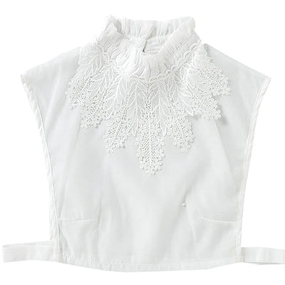 Cuello Postizo Floral para Mujer - Accesorio Decorativo Stand-up - Image 17