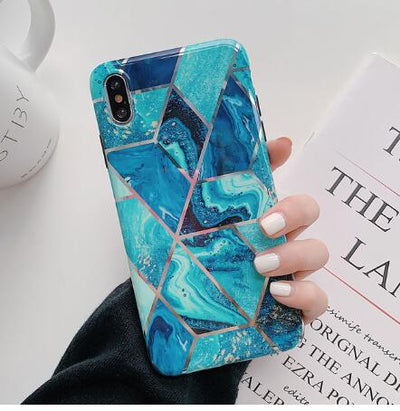 Funda de Silicona Marmolada Compatible con Apple - Image 14
