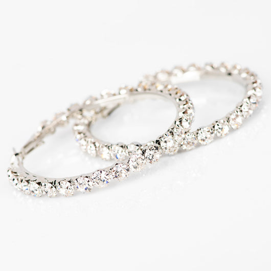 Arete de Diamantes Geométricos en Línea Simple con Circonitas - Image 15