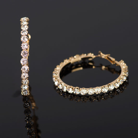 Arete de Diamantes Geométricos en Línea Simple con Circonitas - Image 9