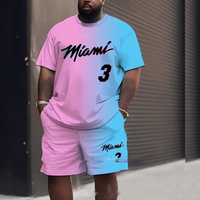 Conjunto Deportivo Hombre con Estampado 3D - Camiseta y Shorts - Image 3