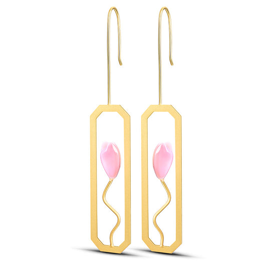 Aretes Reina Lirio Elegante