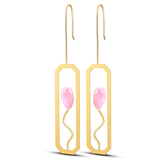 Aretes Reina Lirio Elegante