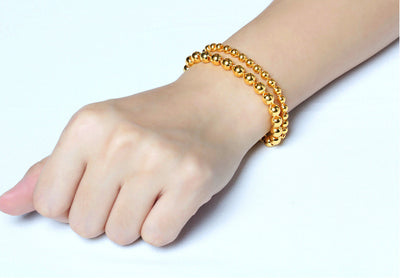Pulsera de Cuentas para Hombre con Baño de Oro 24k - Image 4