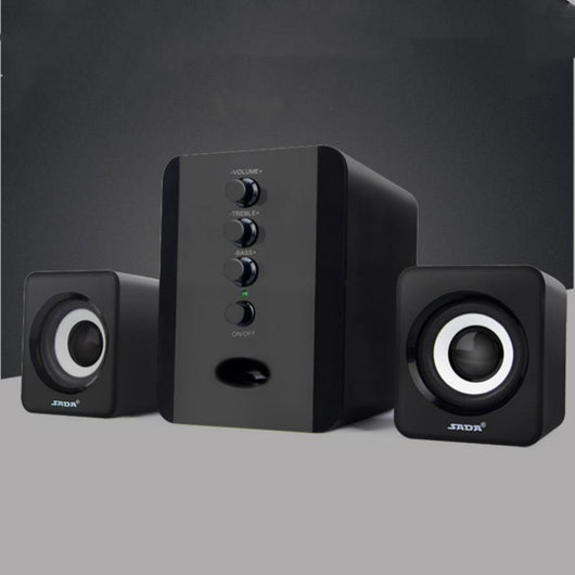 Sistema de Altavoces Estéreo D-202 con Subwoofer para PC y Smartphones