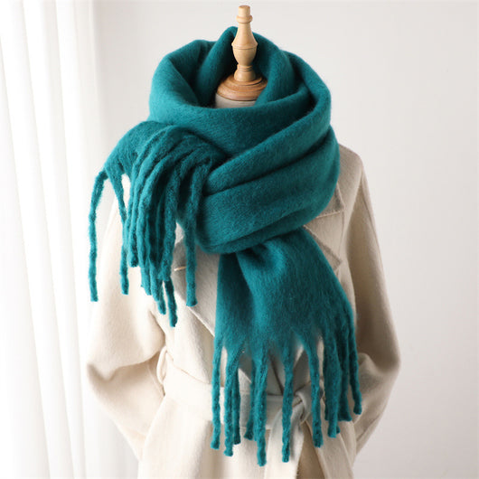Bufanda Térmica Versátil con Borlas Extendidas para Invierno - Image 25