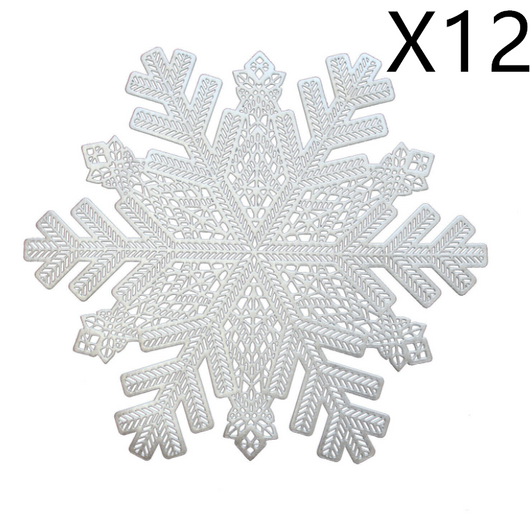 Tapete de Cocina Navideño Copos de Nieve - Image 6