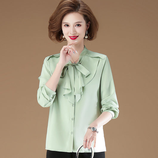 Blusa Occidental Fruncida de Primavera para Mamá - Image 2