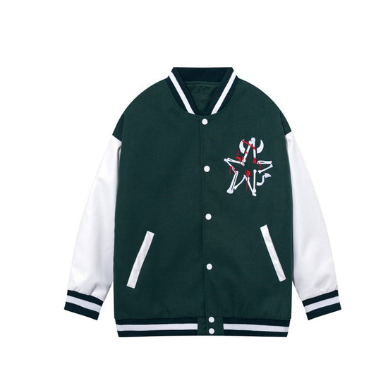 Chamarra Béisbol Personalizada para Parejas - Estilo Casual Coordinado - Image 2