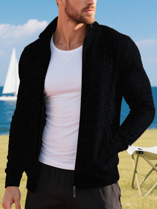 Chaqueta Polar con Cierre Frontal para Hombre Talla Grande - Image 14