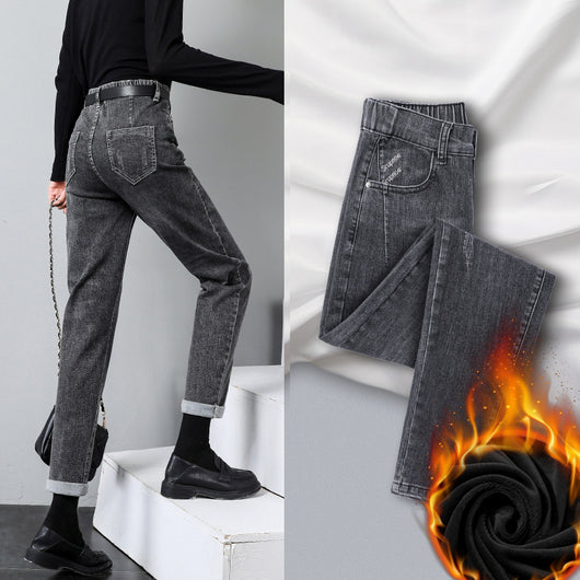 Jeans Mujer Cintura Alta Rectos Holgados - Primavera Verano Otoño - Image 10
