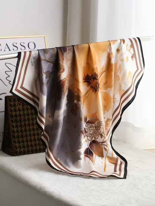 Pañuelo de Seda Cuadrado Lujo Elegante - Accesorio Premium para Regalo - Image 23
