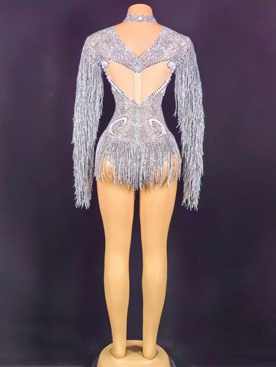 Jumpsuit Elegante para Mujer con Detalles de Perlas y Borlas - Image 14