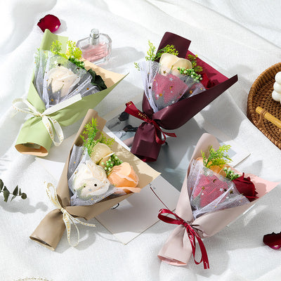 Ramo de Rosas Jabón Simulado 520 - Regalo Romántico para San Valentín - Image 2