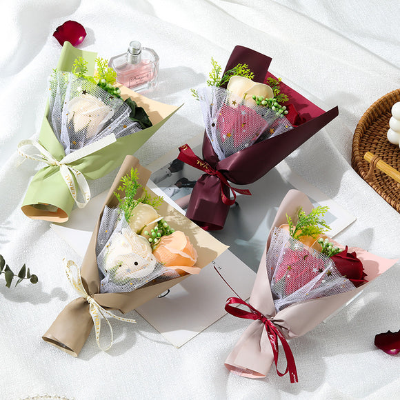 Ramo de Rosas Jabón Simulado 520 - Regalo Romántico para San Valentín