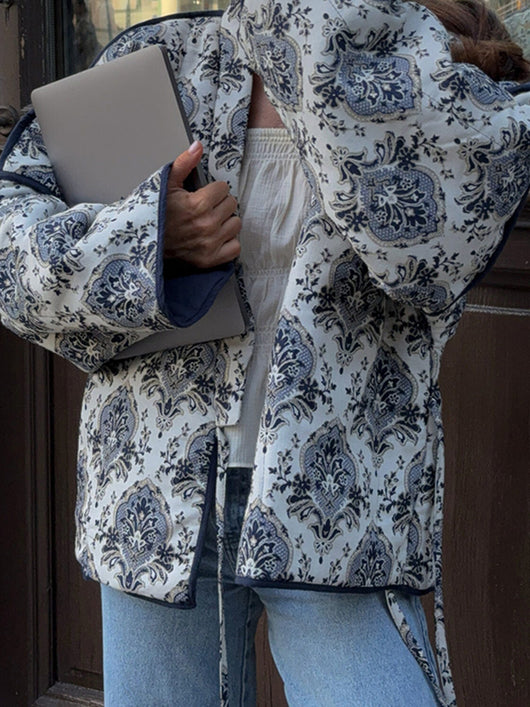 Chaqueta Estampada con Cordones para Mujer - Image 11