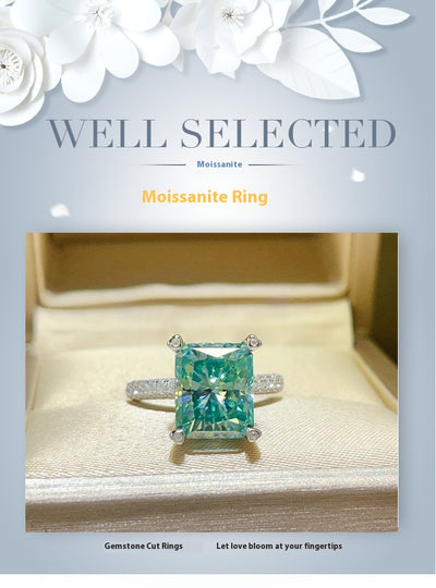 Anillo de Moissanita Para Green Ledean 5 Quilates - Brillo Eterno - Image 10