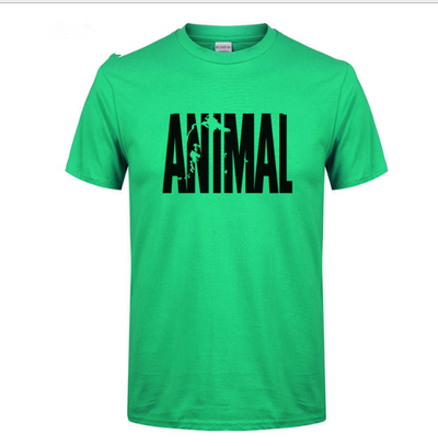 Camiseta de Algodón Puro para Hombre - Estampado Animal Alphabet, Diseño Casual de Verano - Image 7