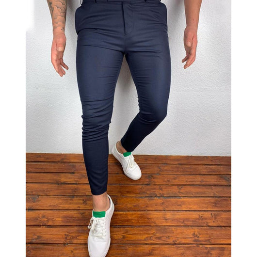 Pantalones Chaps Casuales de Color Sólido para Hombre - Image 6