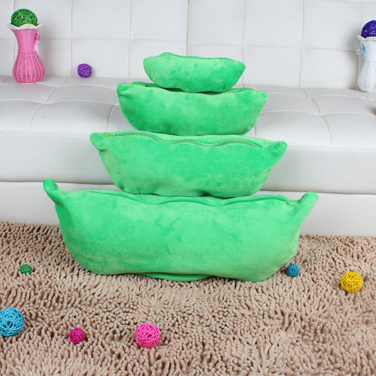 Almohada Peluche Vaina de Guisantes Grande - Juguete Suave Creativo para Niñas - Image 4