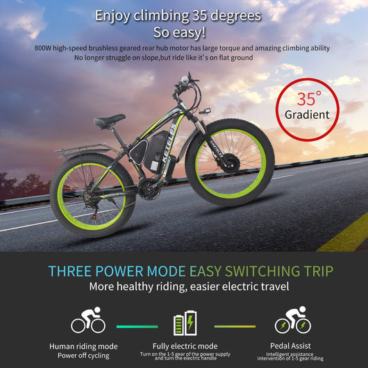 Bicicleta Eléctrica Dual Motor 21 Velocidades con Frenos de Aceite y Batería de Litio - Image 36