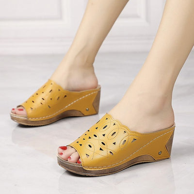Sandalia Cuña Slip-On con Punta Abierta para Mujer - Image 5