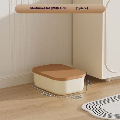 Caja de Almacenamiento Grande con Tapa para Ropa y Accesorios - Diseño Crema - Image 6