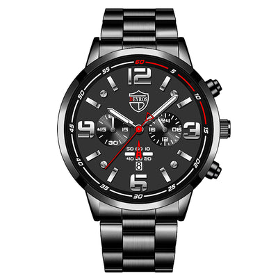 Reloj de Cuarzo para Hombre con Banda de Acero y Calendario Luminoso - Image 5