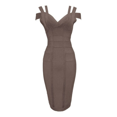 Vestido Bandage Hombros Descubiertos - Image 6