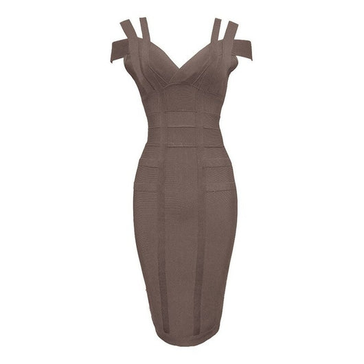 Vestido Bandage Hombros Descubiertos - Image 6