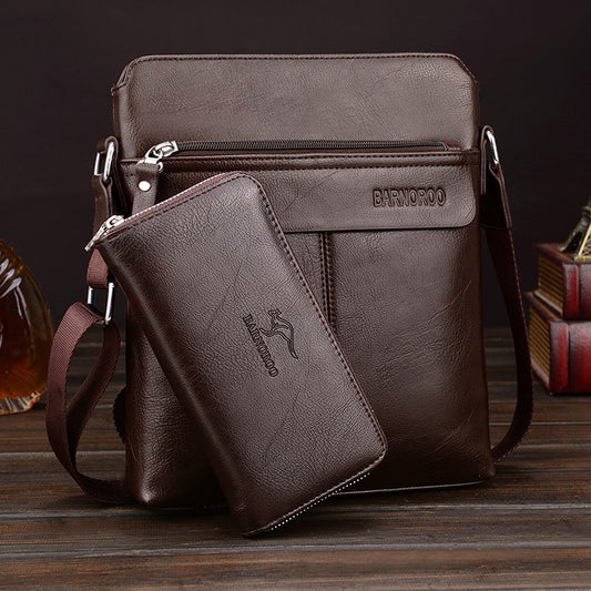 Bolsa Bandolera de Cuero para Hombre - Estilo Ejecutivo y Casual