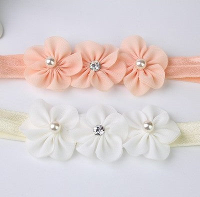 Diadema para bebé con diseño de flores de cerezo