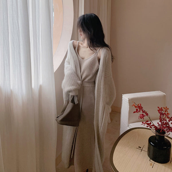 Suéter Holgado Coreano para Mujer - Estilo Minimalista Otoño e Invierno