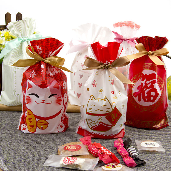 Bolsa Cordón Navideña Papá Noel Clásico