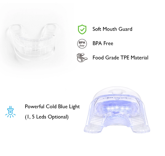 Kit Blanqueador Dental con Luz Azul Fría y Limpiador Ultrasónico - Image 5