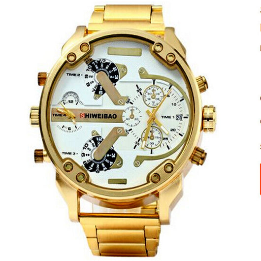 Reloj Deportivo de Acero Inoxidable Dual Time Zone para Hombre - Sumergible y Resistente - Image 2