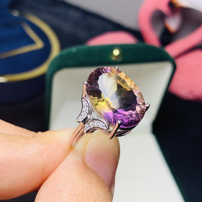 Anillo de Ametrina Plata 925 - Joya de Gemas Naturales - Image 8