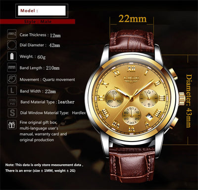 Reloj de Cuero para Hombre - Elegancia Casual - Image 4
