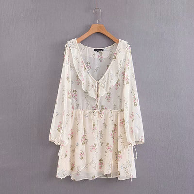 Vestido con Volantes y Cintura Definida - Image 7