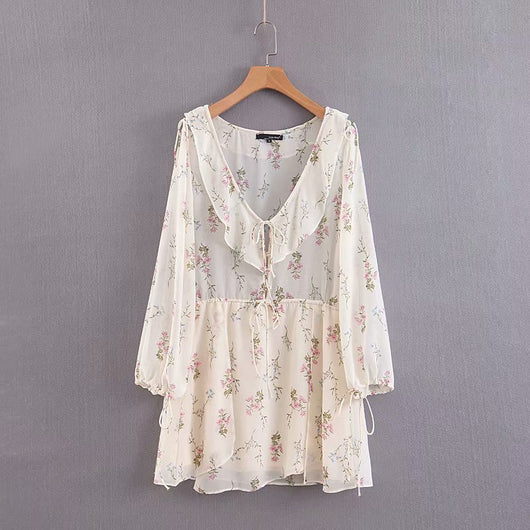 Vestido con Volantes y Cintura Definida - Image 7